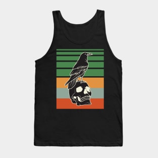 Vintage Skull And Raven Tank Top